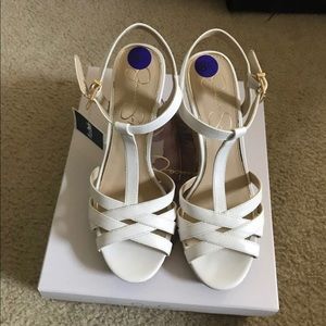 Ladies wedge heeled shoes